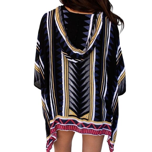 Earthbound Neo Tribal Hoodie Poncho - Picture 11 of 11